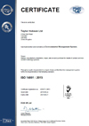 ISO 14001 2015 certificate june 2018