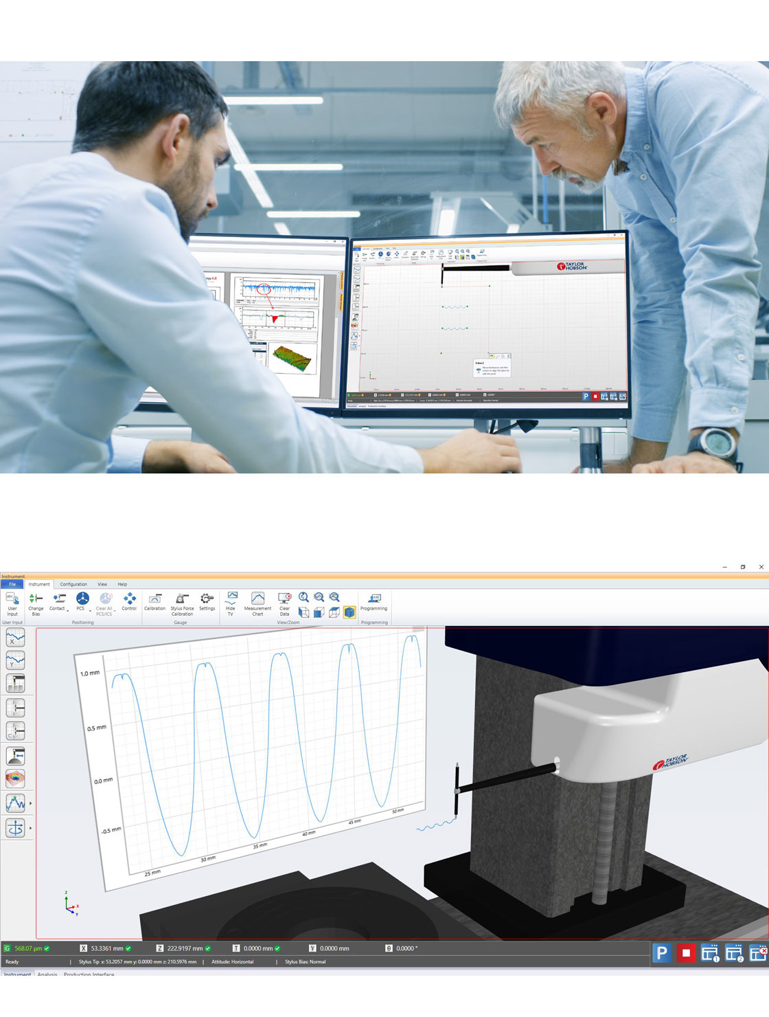 Powerful, fast diameter, angle, surface, Contour inspection/measurement instrument